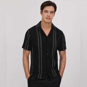 Reiss Castle Ribbed Shirt in Medium